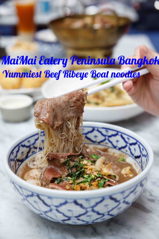 The Best Boat Noodles in Bangkok. Check them out at MaiMai Eatery in Peninsula Plaza Bangkok